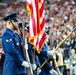 Creech Honor Guard presents colors on Monday Night Football