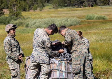 CLB-5, CLR-1 Marines receive sling load delivery from Nevada National Guard during MTX 4-25