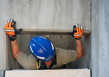 Gowen Fire conducts confined space rescue training