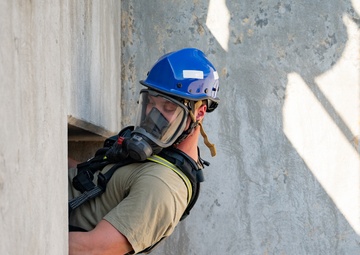 Gowen Fire conducts confined space rescue training