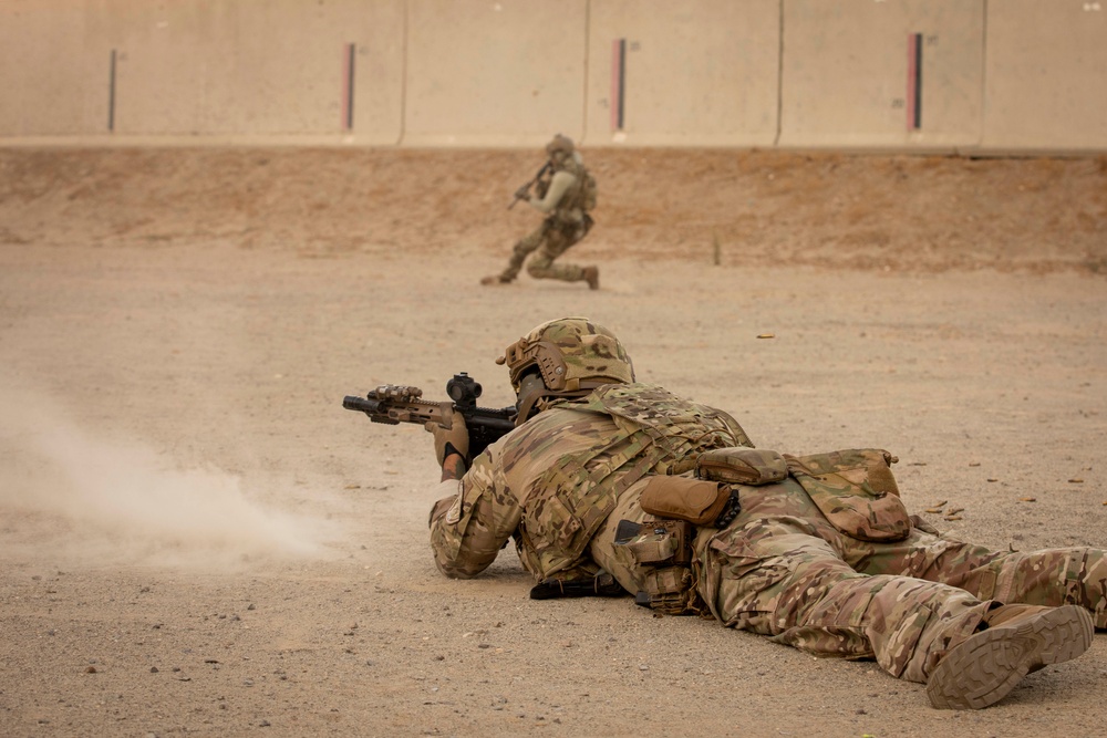 U.S. Coast Guard Law Enforcement Detachment members conduct live-fire training