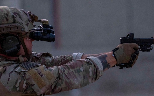 U.S. Coast Guard Law Enforcement Detachment members conduct live-fire training