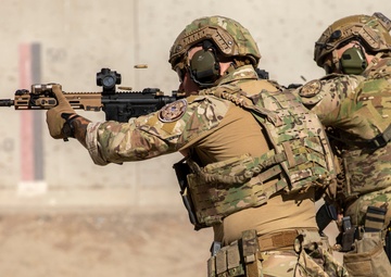 U.S. Coast Guard Law Enforcement Detachment members conduct live-fire training