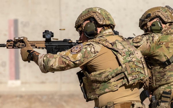 U.S. Coast Guard Law Enforcement Detachment members conduct live-fire training