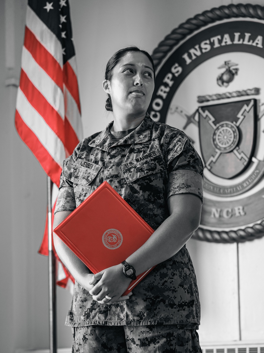 Maj. Karen Jensen awarded Navy and Marine Corps Commendation Medal