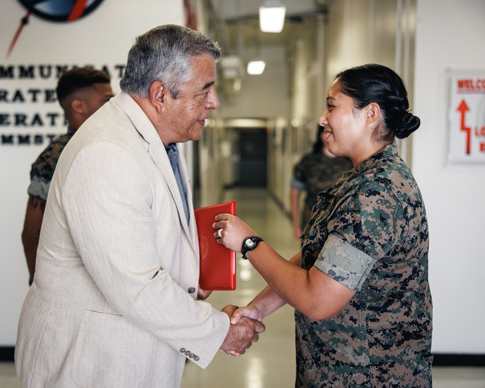 Maj. Karen Jensen awarded Navy and Marine Corps Commendation Medal