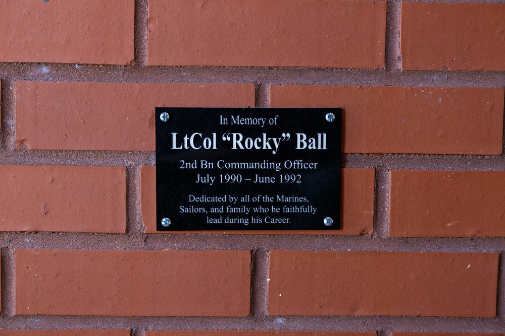 Lt. Col. Edward &quot;Rocky&quot; Ball Bench Dedication