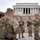 U.S. Army Maj. Gen. Thomas Friloux visits with Soldiers while they provide a presence patrol at the National Mall