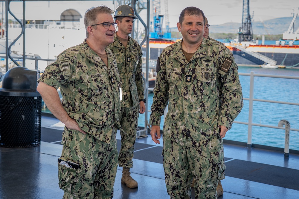 Pearl Harbor Naval Shipyard Hosts Naval Sea Systems Command CMDCM Schimmel