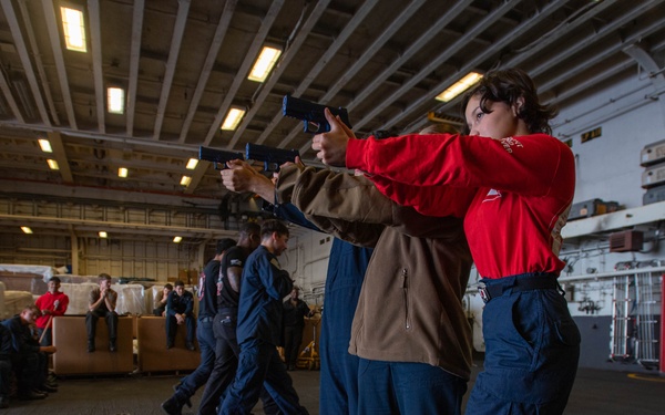USS America (LHA 6) Conducts Between the Lifelines Training