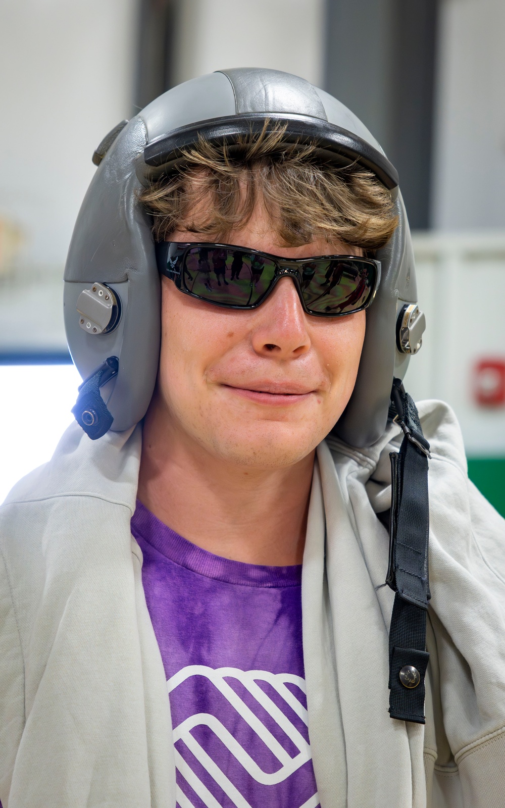 Future Aviators Try on Pilot Gear During F-22 Team Visit at Wallkill Boys &amp; Girls Club