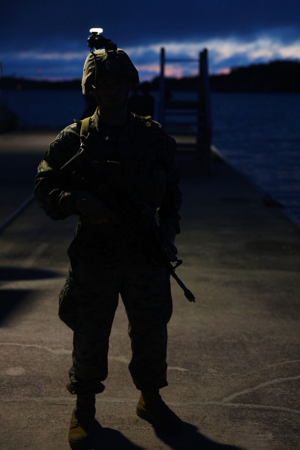 U.S. Marines, Swedish forces conduct night raid training