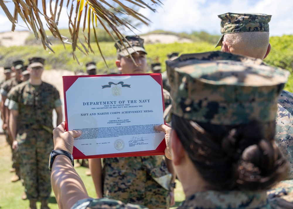 Ceremony Honors California Native Marines for Dedicated Service
