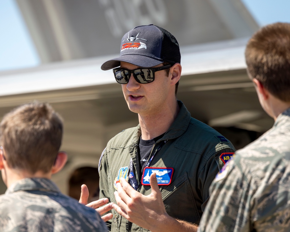 Civil Air Patrol Cadets Get an Up-Close Look at F-22 Raptor