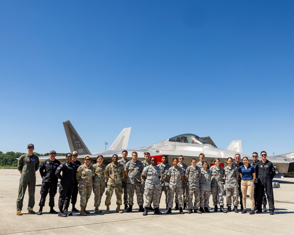 Civil Air Patrol Cadets Get an Up-Close Look at F-22 Raptor