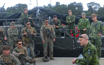 U.S. Marines, Swedish forces sharpen sea control tactics