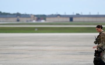 President Trump departs Joint Base Andrews for state visit to Britain