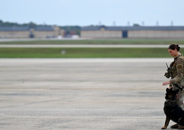 President Trump departs Joint Base Andrews for state visit to Britain