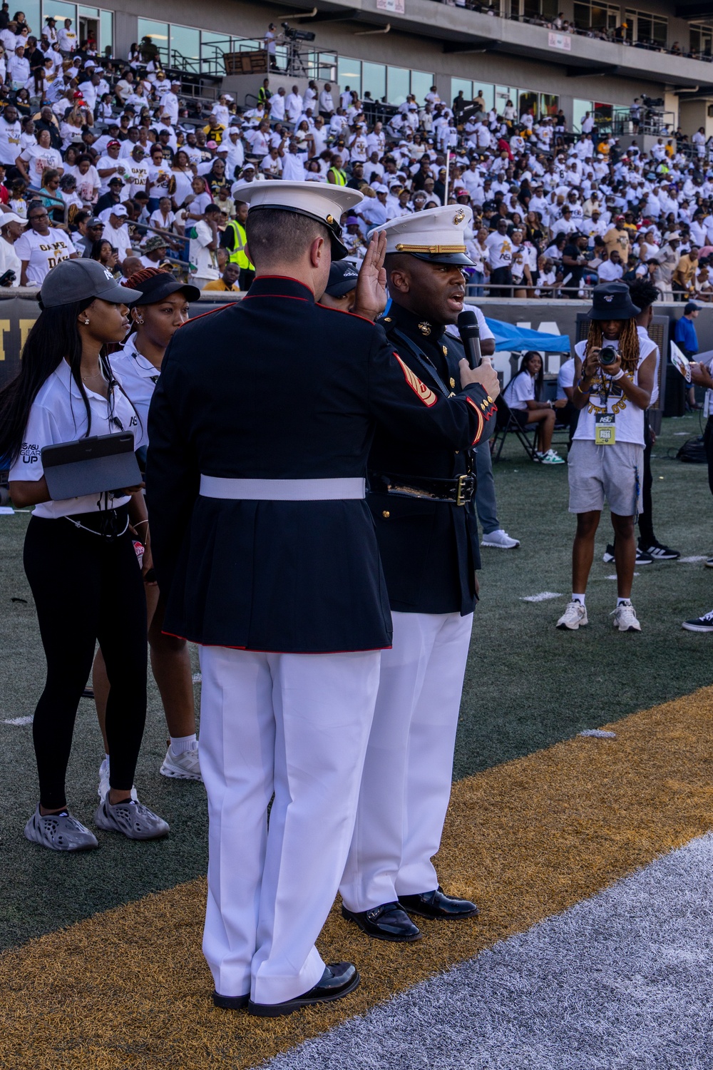 Alabama State University Marine Corps Oath of Enlistment Ceremony