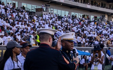 Alabama State University Marine Corps Oath of Enlistment Ceremony