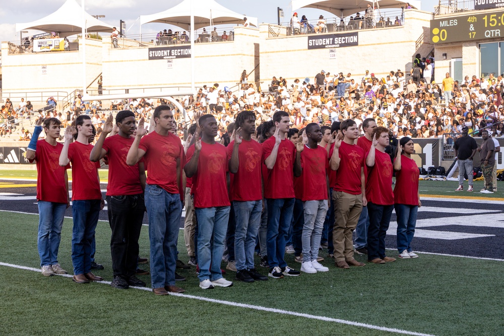 Alabama State University Marine Corps Oath of Enlistment Ceremony
