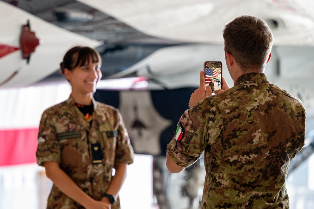 Italian Air Force Academy tours Nellis AFB