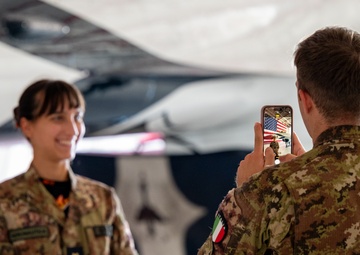 Italian Air Force Academy tours Nellis AFB