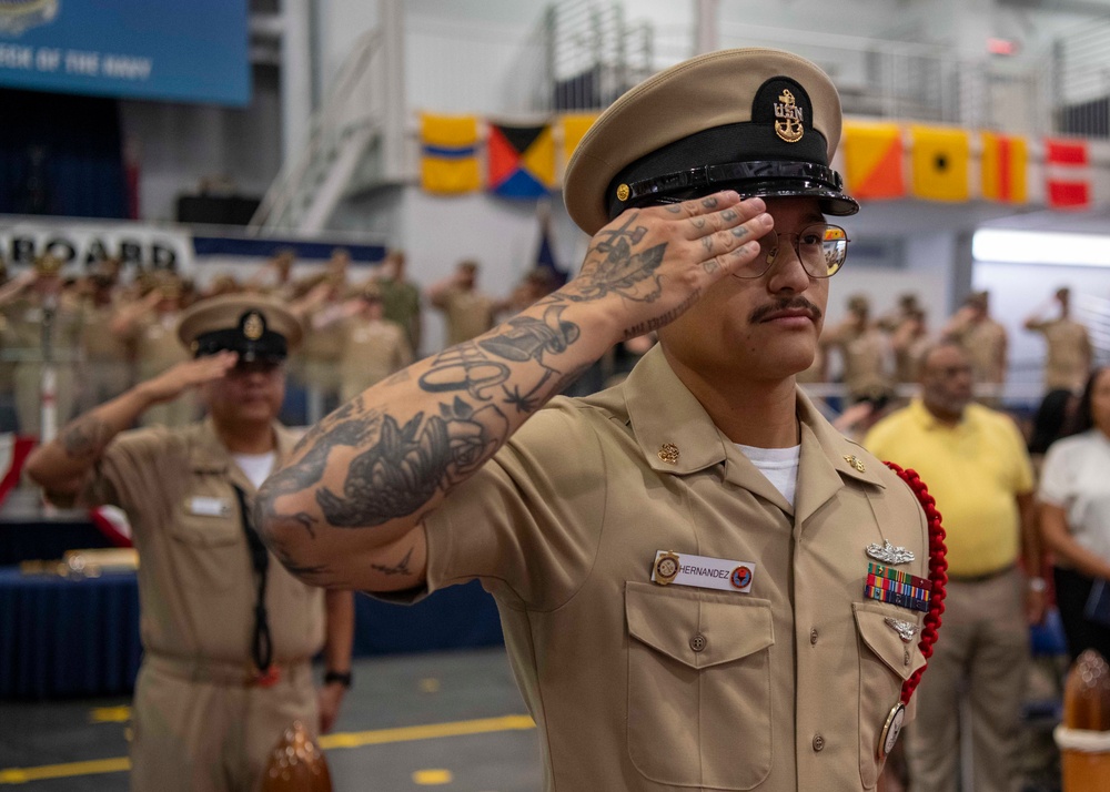 Recruit Training Command Chief Petty Officer Pinning Ceremony