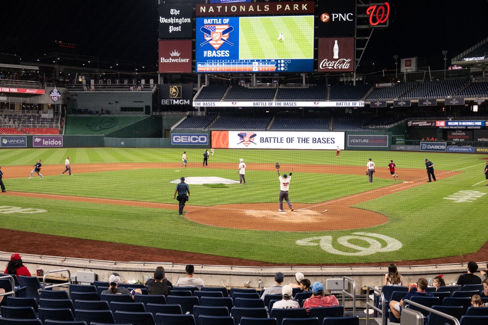 Andrews competes in the 2025 Battle of the Bases Championship Game