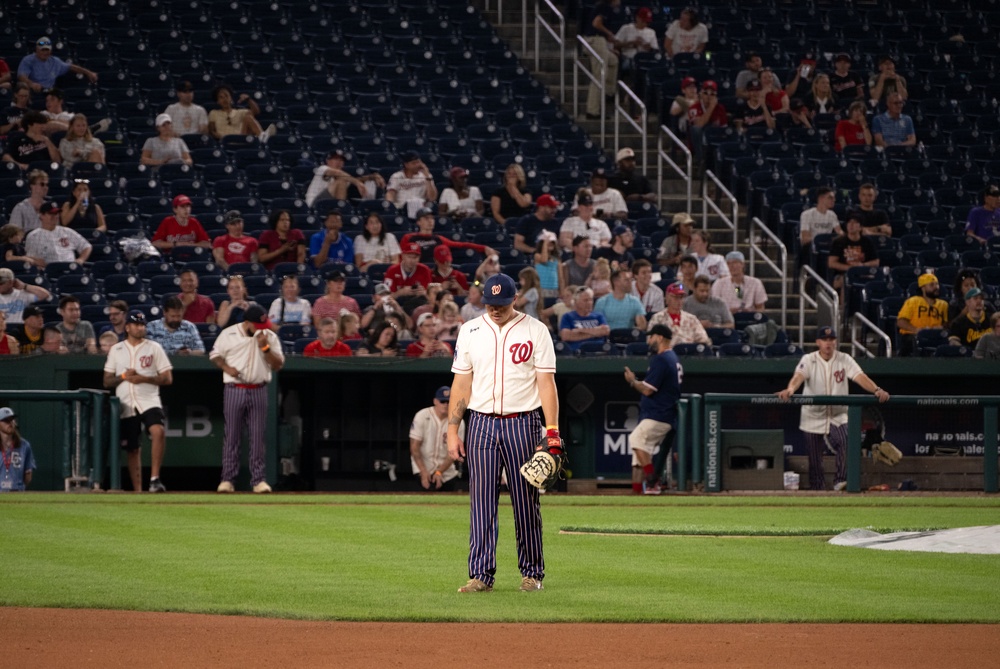 Andrews competes in the 2025 Battle of the Bases Championship Game
