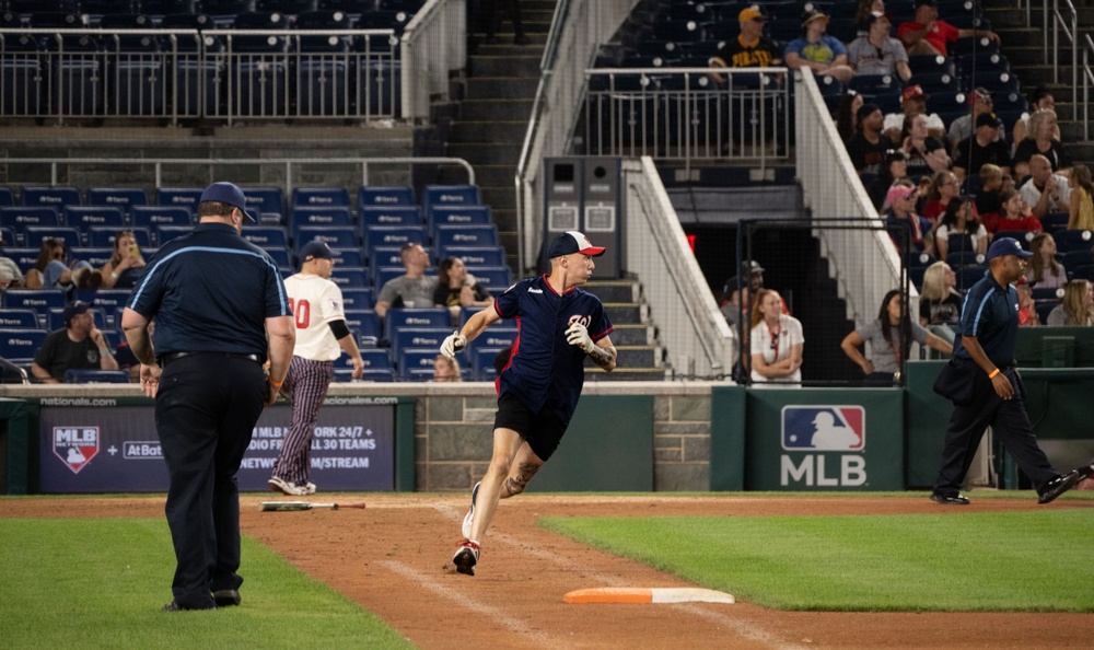 Andrews competes in the 2025 Battle of the Bases Championship Game