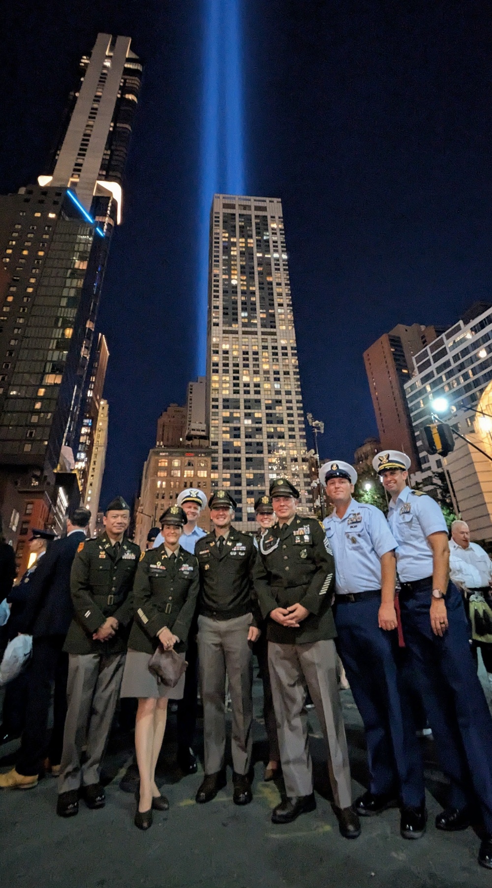 Fort Hamilton unit commanders attend 9/11 Sunset Memorial at WTC in honor of Patriots' Day
