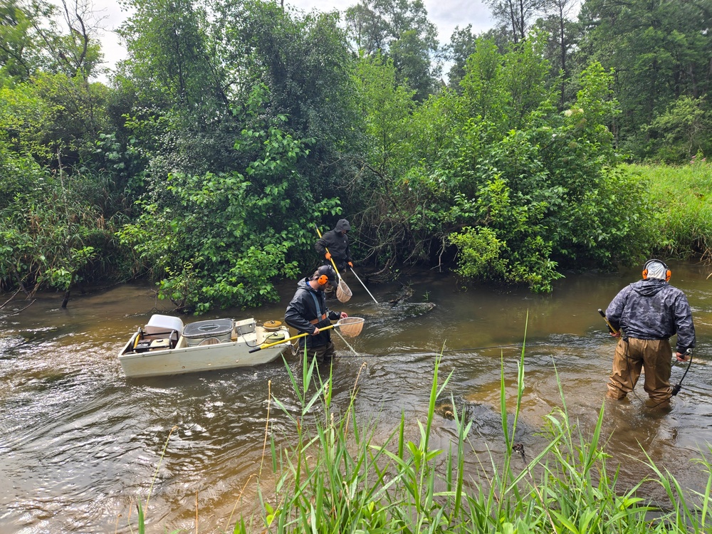 Fort McCoy partners with WDNR to restock mottled sculpin in local trout stream
