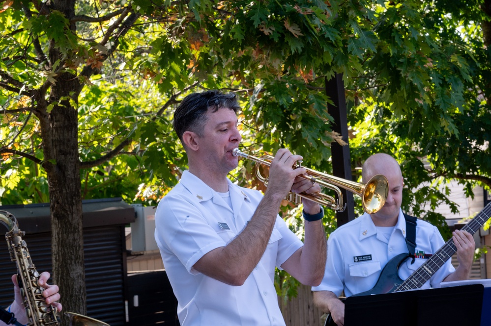 U.S. Navy Pop/Jazz Quintet Performs at the Trinidad Farmers Market