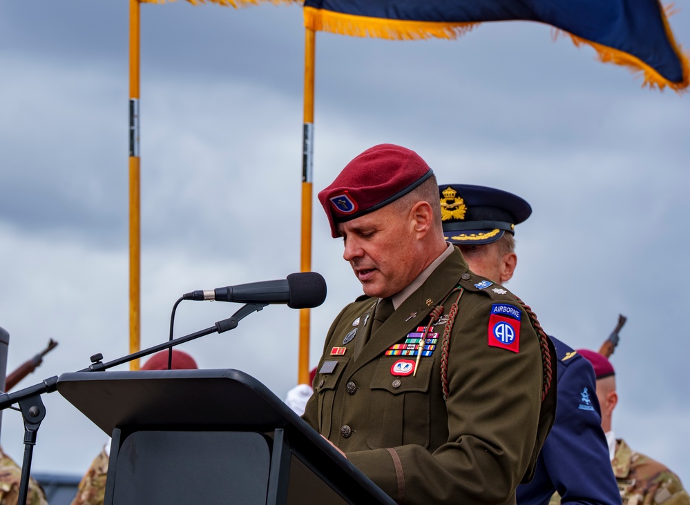 Market Garden 81 - Unveiling of  LT Hanford Monument