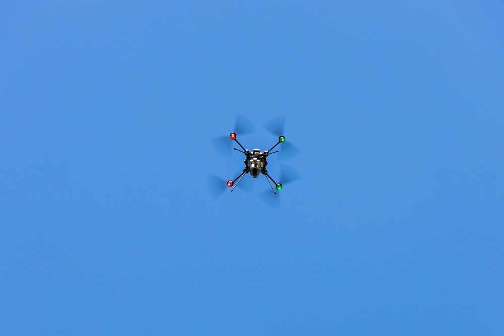 U.S. Marines with Advanced Infantry Training Battalion perform a kinetic first-person view drone range