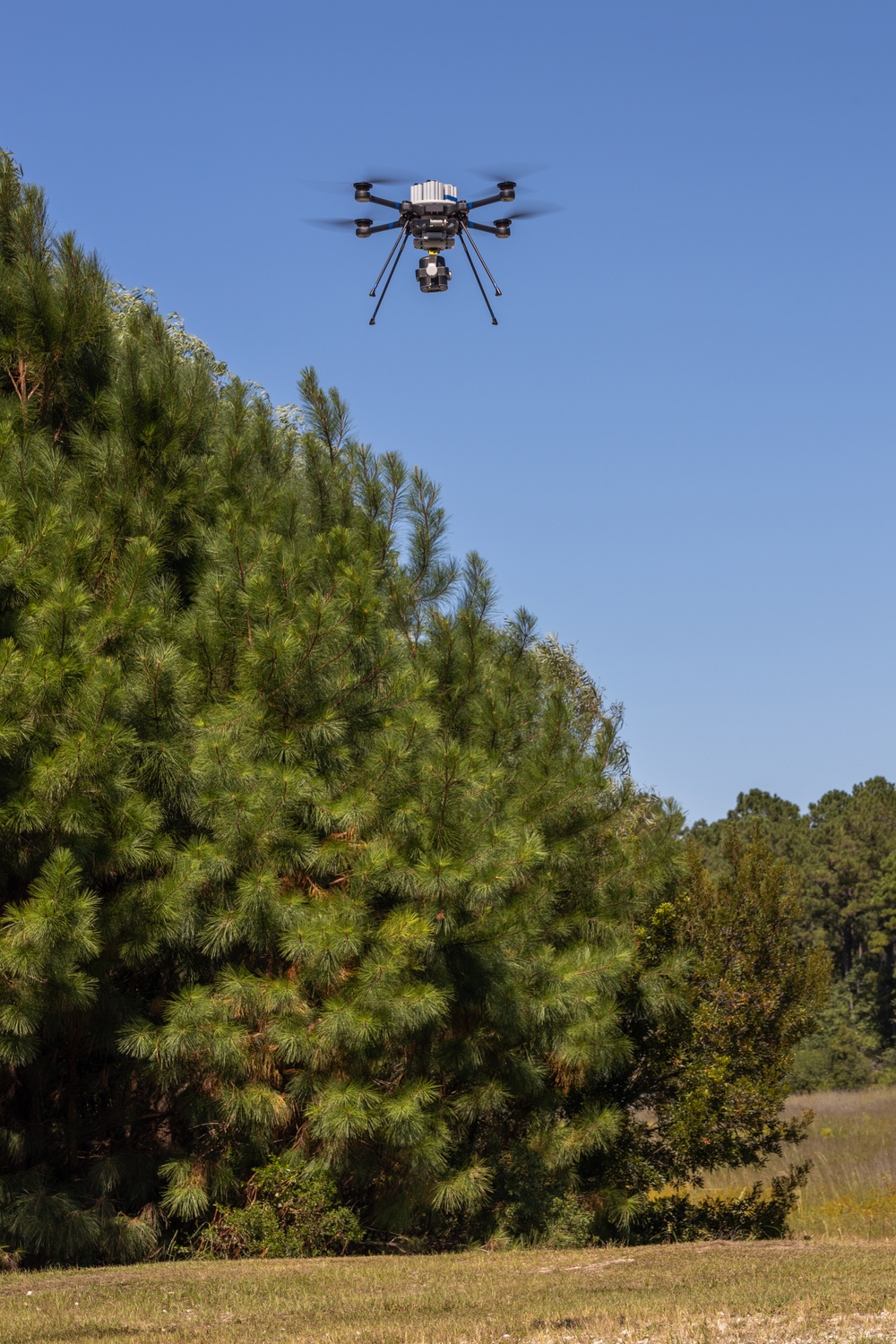 U.S. Marines with Advanced Infantry Training Battalion perform a kinetic first-person view drone range
