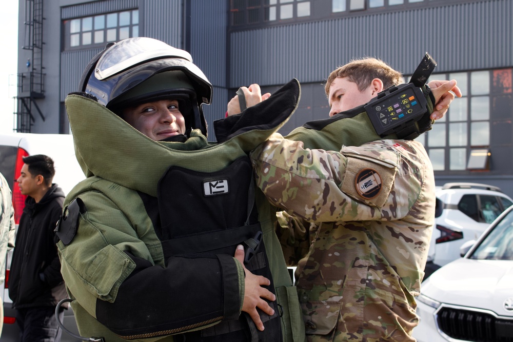 U.S. Patrol Squadrons visit Royal Danish Army, 2nd Explosive Ordnance Disposal Battalion (2 EODBTN) during Northern Challenge 2025