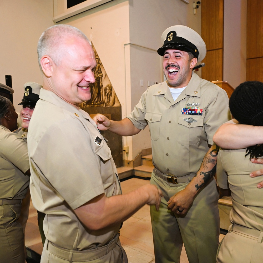 NMRTC Jacksonville Sailors pinned Chief Petty Officers