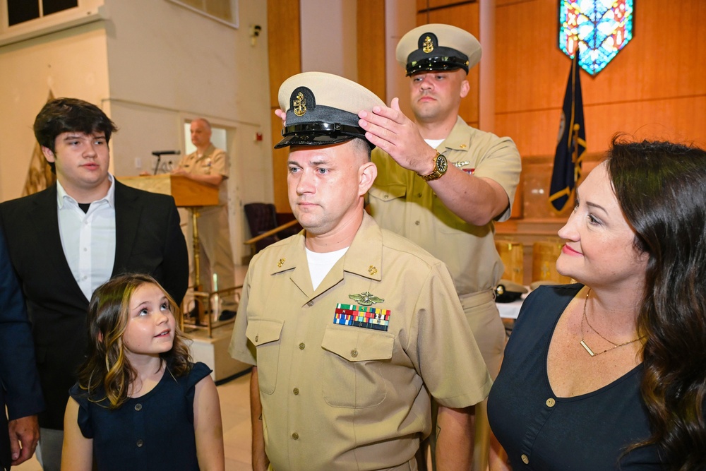 NMRTC Jacksonville Sailors pinned Chief Petty Officers