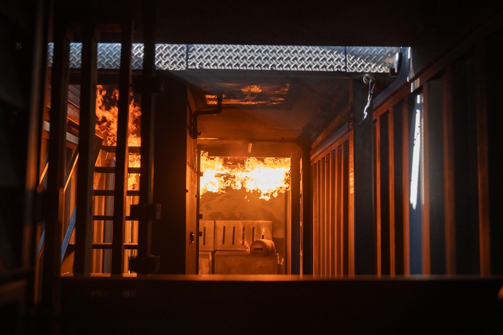 Gowen Fire conducts live fire entry training