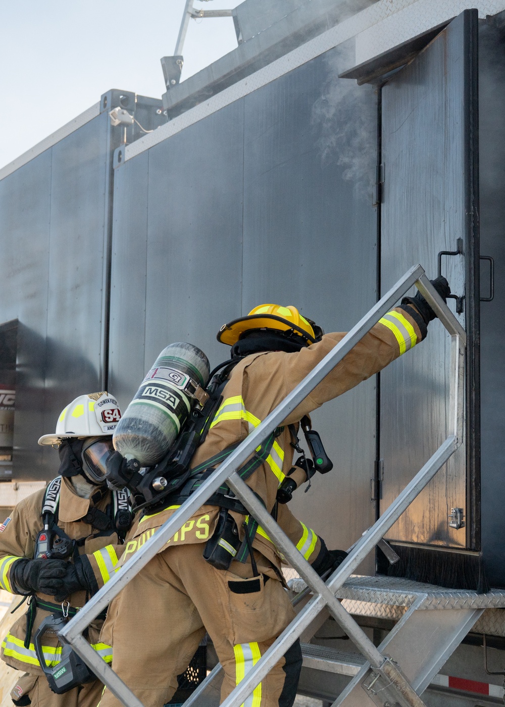 Gowen Fire conducts live fire entry training
