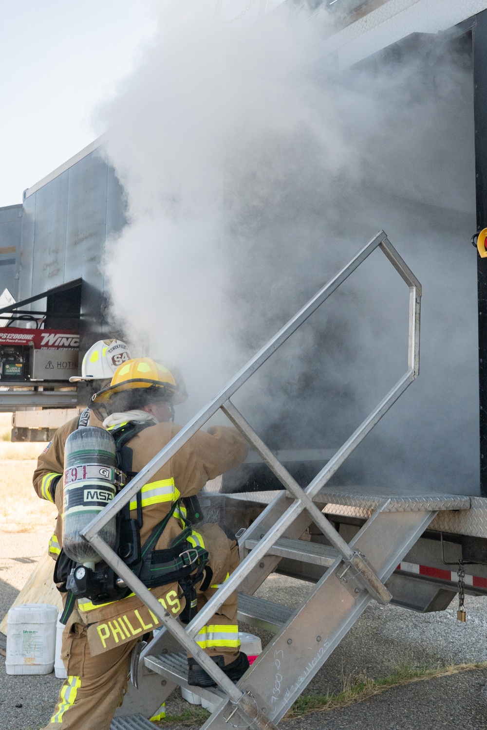 Gowen Fire conducts live fire entry training