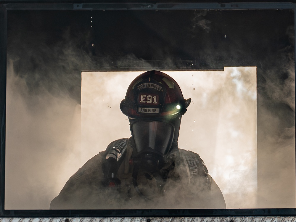 Gowen Fire conducts live fire entry training