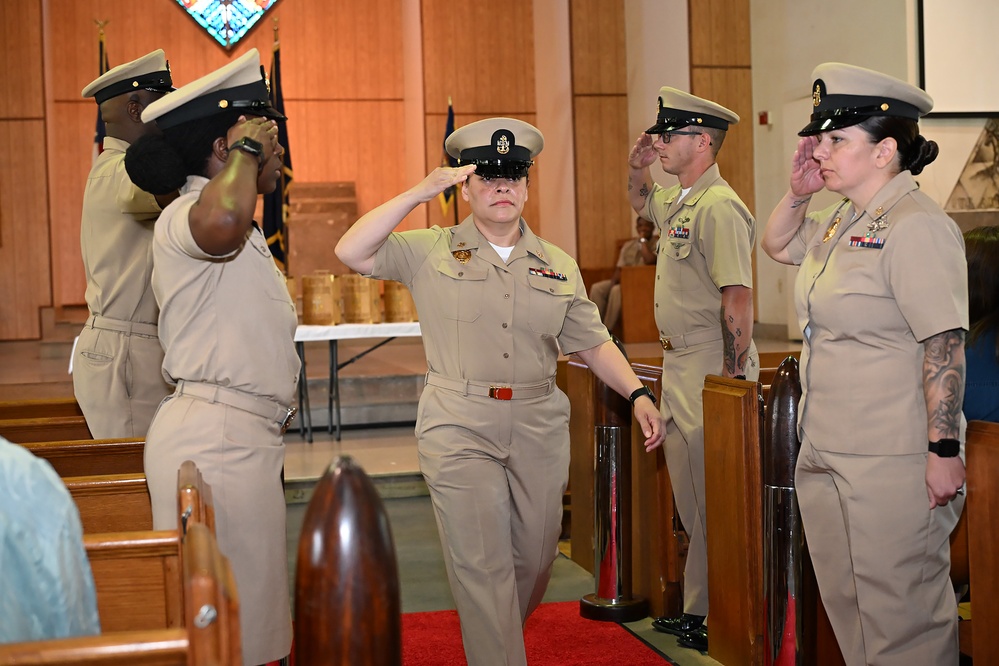 NMRTC Jacksonville Sailors pinned Chief Petty Officers