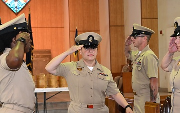 NMRTC Jacksonville Sailors pinned Chief Petty Officers