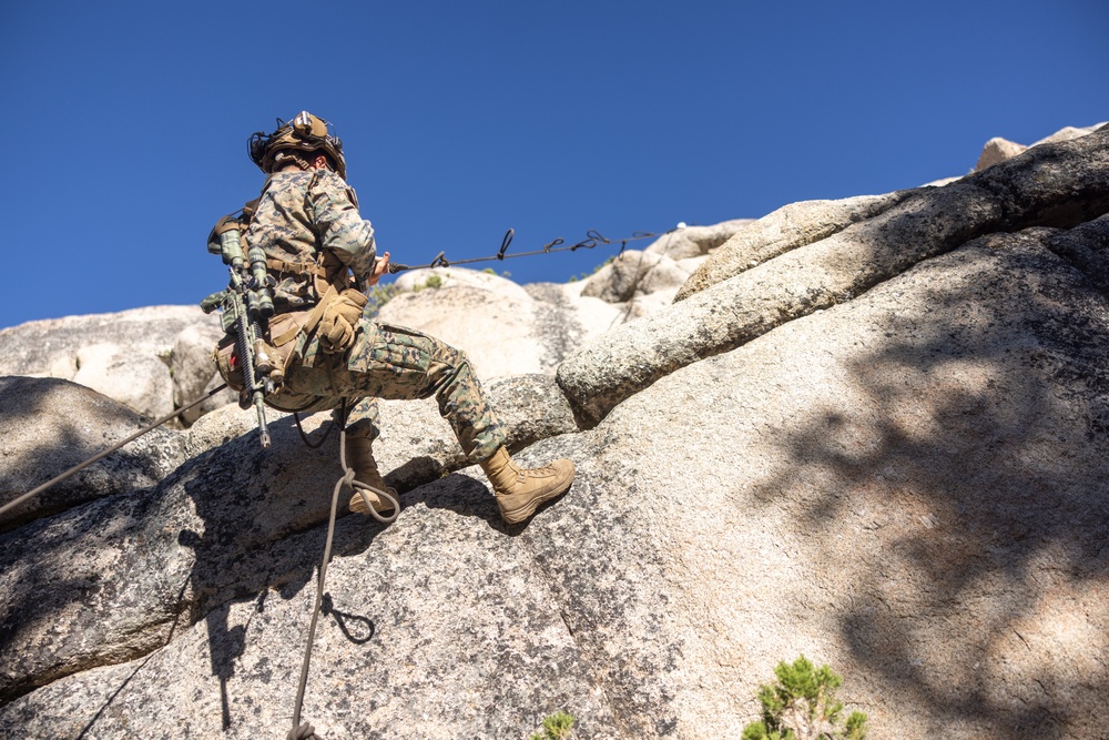1st Bn., 5th Marines conduct day, night cliff assaults with UAE Presidential Guard during MTX 4-25