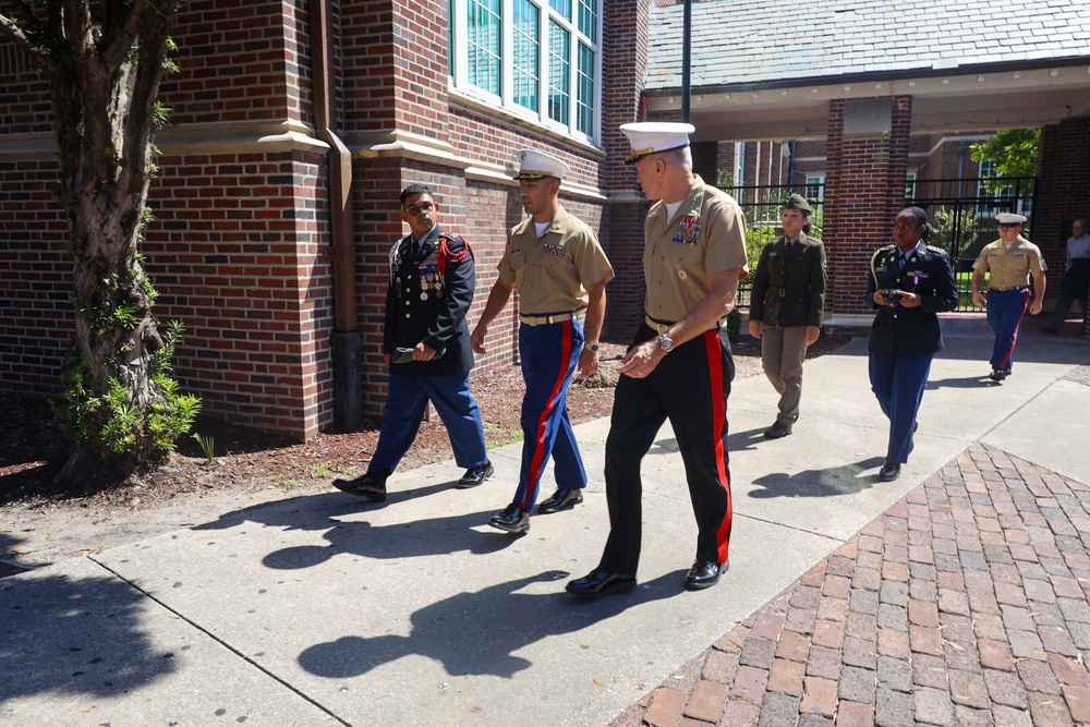 Marine Corps Deputy Commandant for Manpower and Reserve Affairs Visits Recruiting Station Tampa on 75th Inchon Anniversary