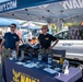 Navy Recruiters Man Booth