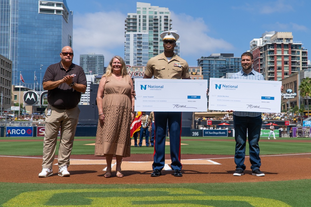 San Diego Padres flyover and Salute to Service